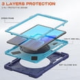 thumbnail image 2 of Funda protectora de color para Samsung Tab S7 Plus de 12,4 pulgadas con soporte para bolígrafo, anillo ajustable grande y protección contra golpes., 2 of 5