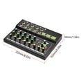 thumbnail image 2 of 10-Channel Mixing Console Digital Audio Mixer Stereo Mic/Line Mixer with Reverb & 48V Phantom Power for Recording DJ Network Live Broadcast Karaoke, 2 of 5