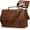 17 inch, variant on Mens Messenger Bag 17 Inch Waterproof Vintage Leather Laptop Briefcase Large Satchel for Office Travel College Brown