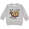 thumbnail image 2 of Inktastic I Love Snails Toddler Sweatshirt, 2 of 4