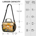 thumbnail image 3 of Insulated Lunch Bag 6L Leak-Proof Lunch Box with Shoulder Strap Multiple Pockets Lunch Tote Yellow Flowers on The Grass, 3 of 9