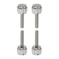 thumbnail image 1 of Unique Bargains 4pcs Ronde Tête Plate Moleté Pouce M2.5x12mm Main Serrage Vis Filetées Boulons de Bouton pour Vernier Étriers, 1 of 5
