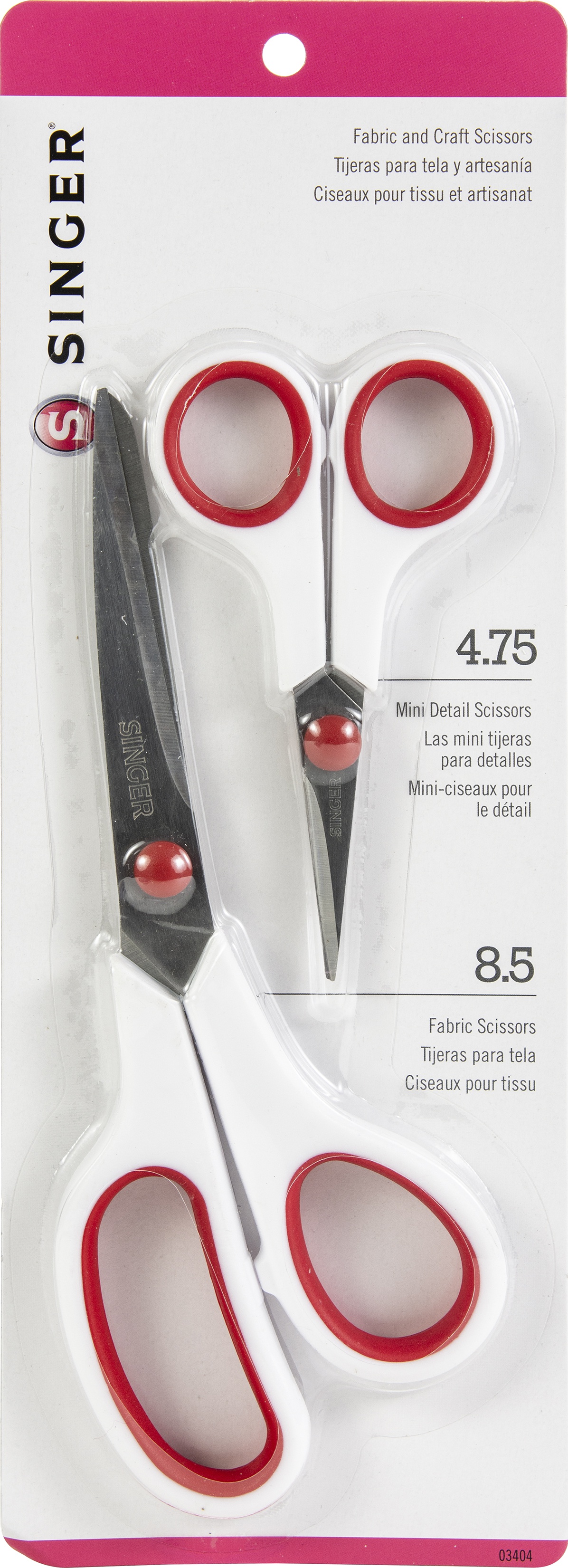 Singer Fabric Scissors With Rubberized Comfort Grip, 8.5-Inch 