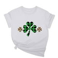 thumbnail image 2 of St. Patrick's Day Tshirt, Short Sleeve T Shirts for Women, Round Neck Tops Women's New St. Patrick's Day Pullover Printed Tee Shirts Crew-Neck Short-Sleeved Casual Fashion Tops, 2 of 5