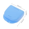 thumbnail image 4 of Unique Bargains 1 Pc Braces Box with Vent Holes Compact Braces Storage Box Blue, 4 of 5