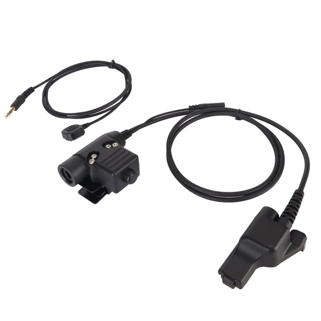 Adaptador PTT Bling Bling Adaptador PTT U94 Cable PTT duradero para auriculares militares rendimiento potente