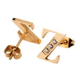 thumbnail image 3 of Juego Joyería Mujer, Collar Aretes Inicial Letras LuckyLy, Acero Inoxidable Baño de Oro 18k dorado UNITALLA, 3 of 6