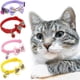 thumbnail image 3 of 4 collares para gatos con cascabeles y lazos para collares ajustables de liberación rápida para mascotas, gato, 3 of 4
