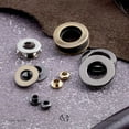 thumbnail image 7 of Metal Push Snap Together Grommet Snap Rings Eyelet O-Rings Purse Loop Easy Installation Pack of 10 (5mm (3/16"), Gold), 7 of 7