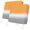 Orange, variant on Outdoor Patio Cushion Covers 4 Pack Pink and Grey Ombre Patio Chair Cushion Covers with Ties and Zipper Gradient Gradual Color Waterproof Outdoor Seat Cushion Covers for Patio Furniture 20"x18"