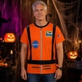thumbnail image 4 of Halloween Astronaunt Costume Orange Escape Suit All Over Mens Costume T Shirt, 4 of 7