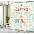 thumbnail image 5 of Ambesonne Inspirational Shower Curtain, Magic Words Art, 69"Wx84"L, Multicolor, 5 of 5