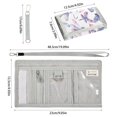 thumbnail image 3 of JIALIOU Nylon Trifold Card Wallet with ID Window Zipper Pocket for Men Women Teen Dragonflies and Leaf, 3 of 7