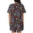 thumbnail image 6 of Sigee Snakes And Snake Fruit for Sleepwear Casual Pjs with Pockets Women's Pajamas Sets Shorts 2 Piece Short Sleeve Lounge Sets 3X-Large, 6 of 9