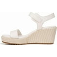 thumbnail image 3 of Naturalizer Womens Stella Open Toe Wedge Sandal Warm White Leather 11W, 3 of 5