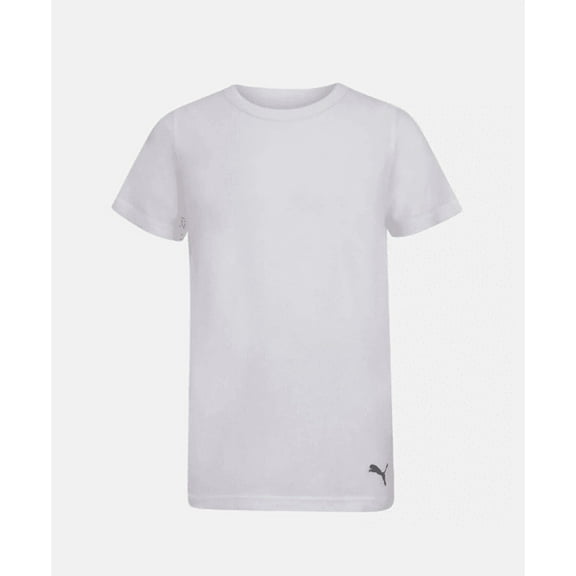 Puma Boys 3 Pack Classic Fit Crew Neck White T - Shirts Choose Size