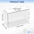 thumbnail image 3 of Caja de Exhibición de Acrílico de 1 Paquete, 11.8x3.9x7.9 Pulgadas/30x10x20cm Caja de Exhibición Transparente de Acrílico con Base de Madera Negra [Blanco, Transparente], 3 of 6