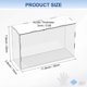 thumbnail image 3 of Caja de Exhibición de Acrílico de 1 Paquete, 11.8x3.9x7.9 Pulgadas/30x10x20cm Caja de Exhibición Transparente de Acrílico con Base de Madera Negra [Blanco, Transparente], 3 of 6