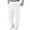 White, variant on Men's Casual Pants Men’ s Small Quilted Warm Casual Pants Lined Sweatpants Wide Straight Leg Bottom Sweatpants Joggers Workout High Waisted Yoga With Pockets Beige 3XL