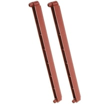 Beaupretty 2Set Replacement Drawer Slides Bottom Mount Light Brown Plastic for Cabinets and TV Cabinets