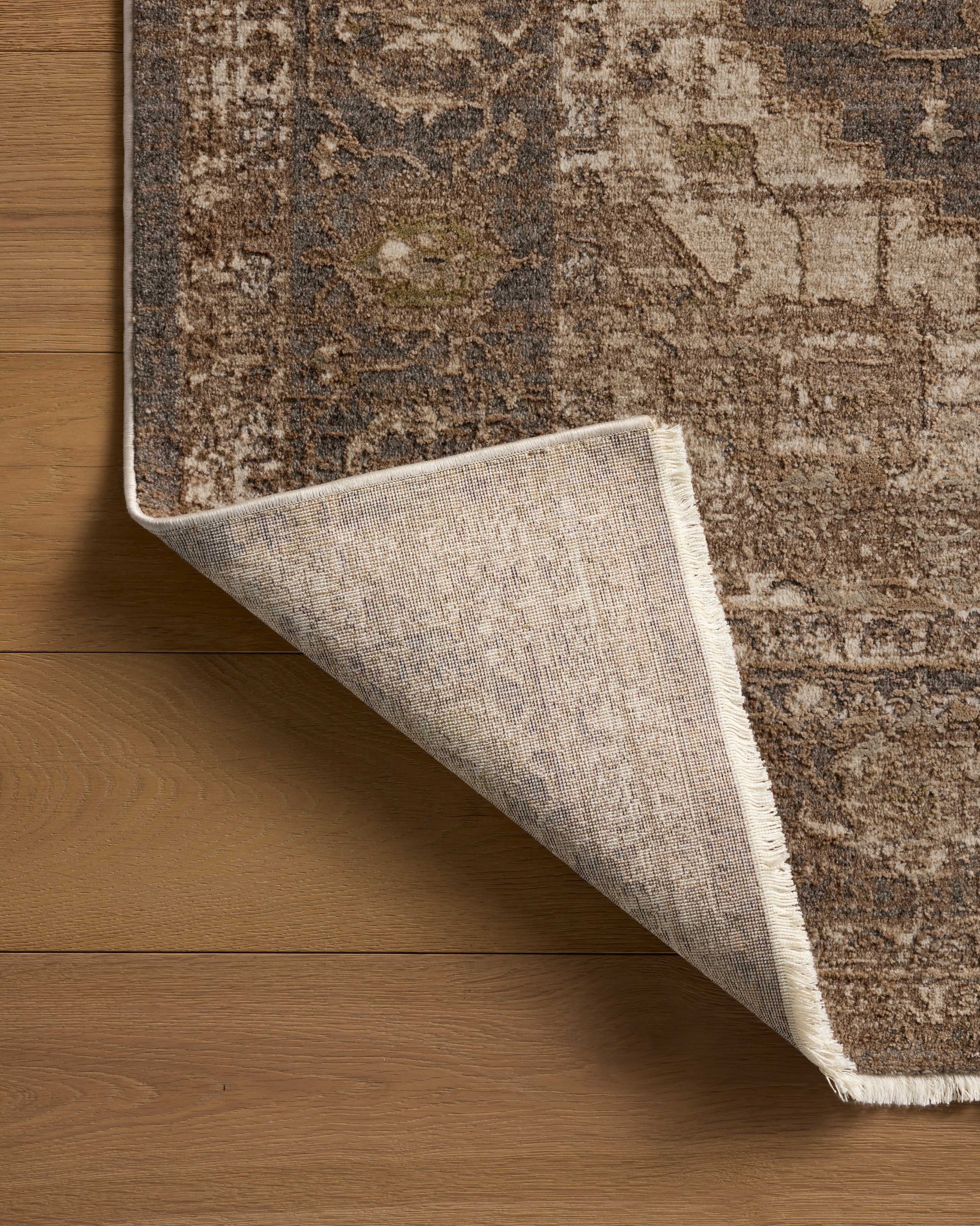 Loloi Haywood Charcoal / Mocha 5'-3" x 7'-7" Area Rug