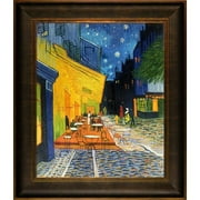 Tori Home Cafe Terrace at Night by Vincent Van Gogh Framed Painting Print