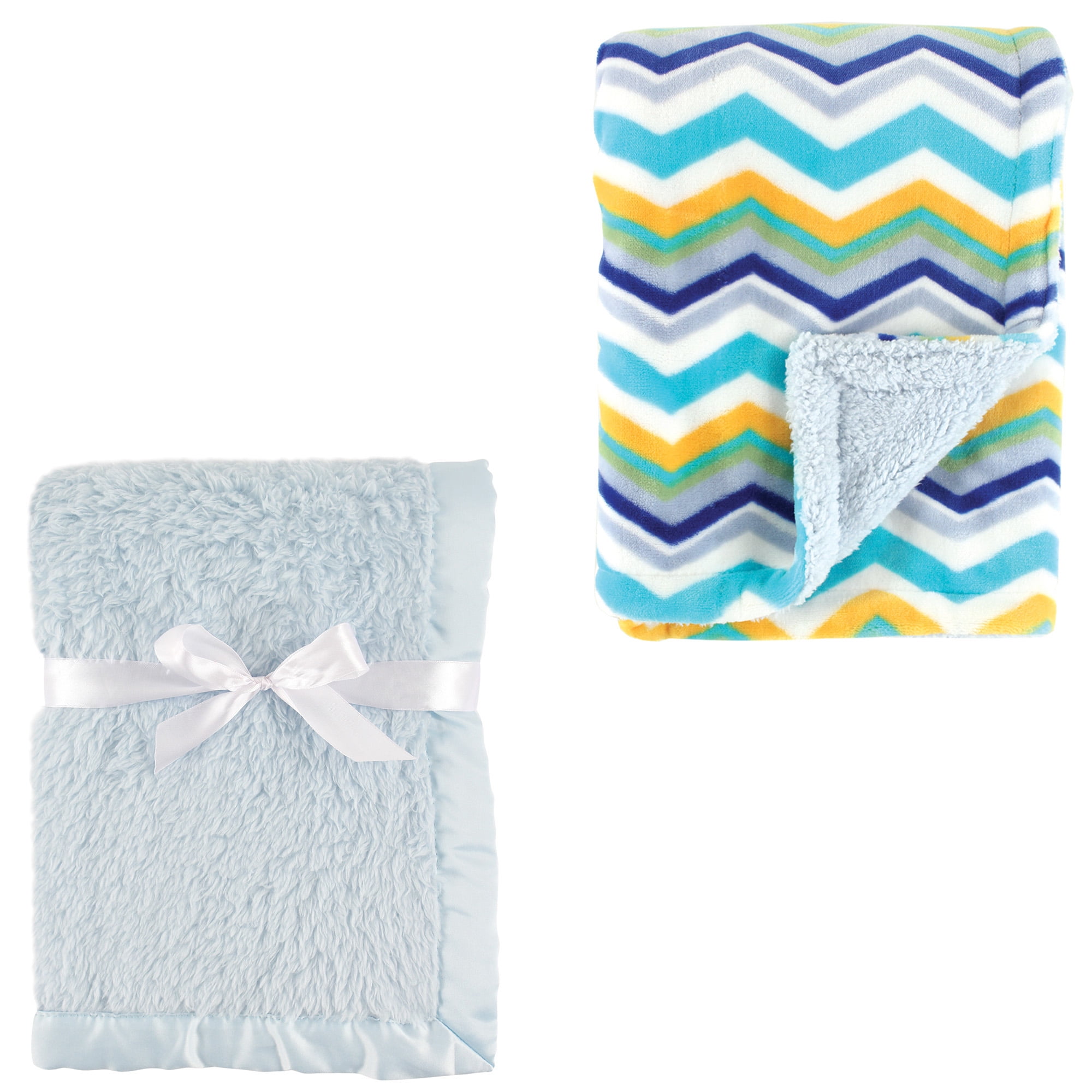 Hudson Baby Boys' Plush Blanket, 2Pack, Choose Your Color Walmart