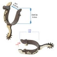 thumbnail image 6 of Mild Steel Horse Spur Western Cowboy Spur Mens Roping Spur with Gear Boot Decoration Horse Riding Accessories Enduring, 6 of 13