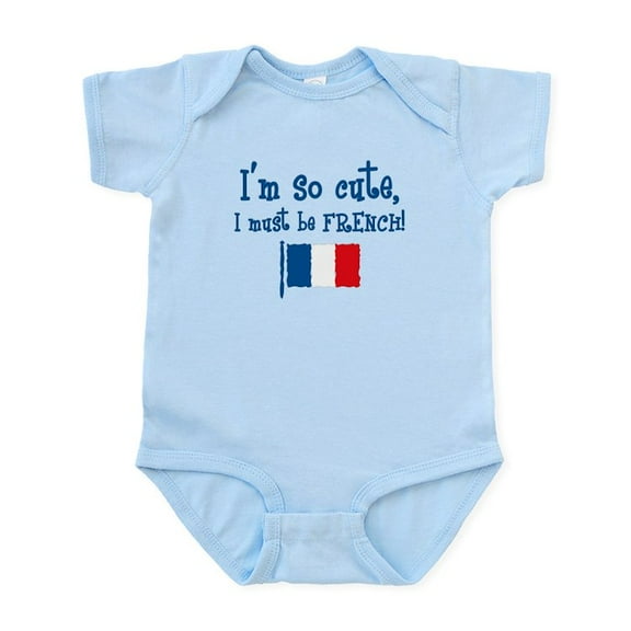 CafePress - So Cute French Infant Bodysuit - Baby Light Bodysuit, Size Newborn - 24 Months