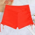 thumbnail image 4 of HCNTES Women's High Waisted Swim Board Shorts UPF50+ Quick Dry Swim Short Bikini Bottoms (Orange,M), 4 of 5