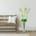 thumbnail image 2 of Northlight Real Touch™ White Delphinium Artificial Floral Stems, Set of 6 - 40", 2 of 9