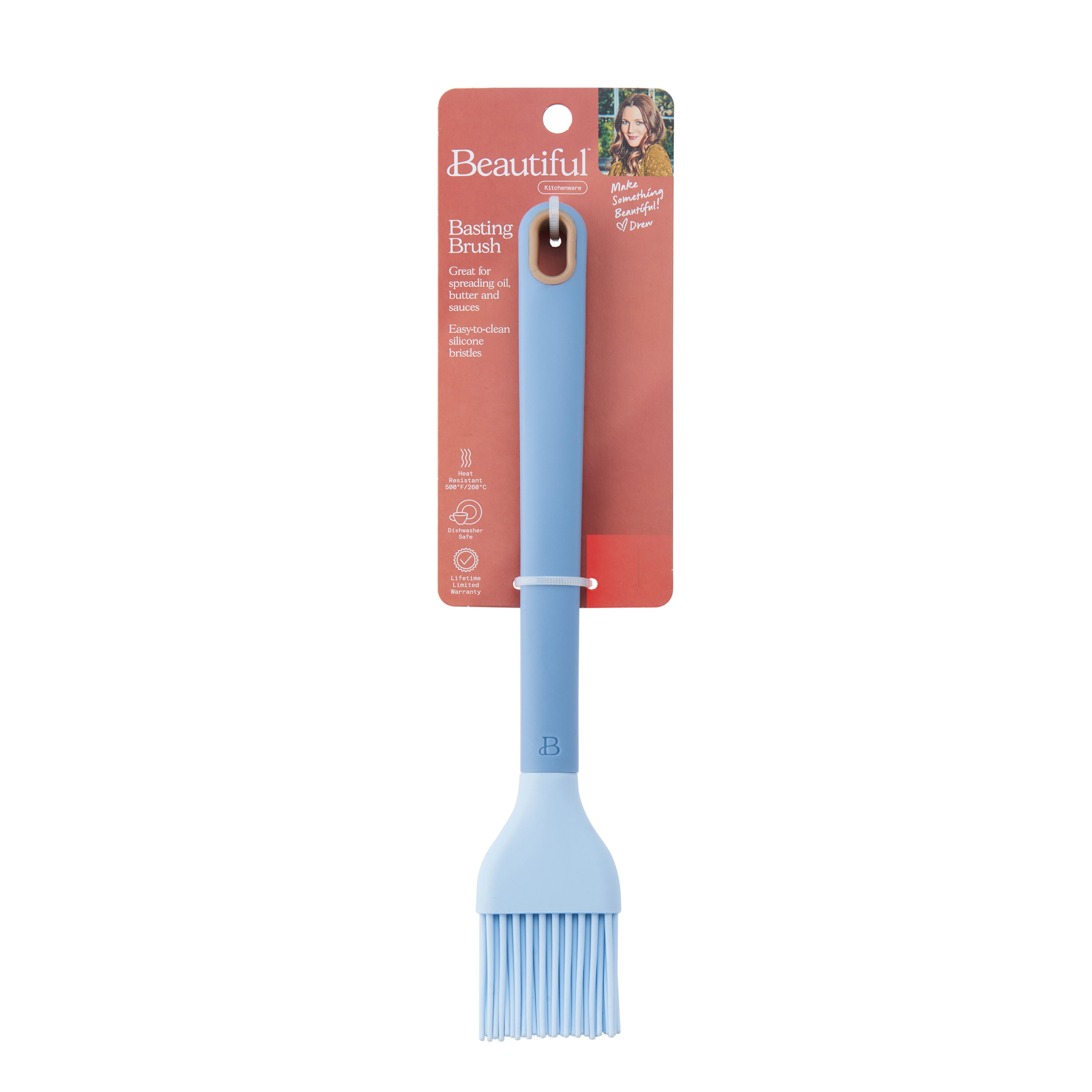 Beautiful Basting Brush with Silicone Bristles, Store Only Item, Item and Color May Vary by Location, 1 Basting Brush by Drew Barrymore