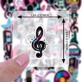 thumbnail image 6 of 35pcs-50pcs Colorful Stationery Stickers Retro Music Stickers Cool Vinyl Decals for Laptops Phones Suitcase, 6 of 9