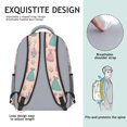 thumbnail image 5 of Princess and Dress Pink Pattern Backpack for School, Cute School Bag with Adjustable Shoulder Straps and Padded Back, 15.3"x11"x6.7", 5 of 5