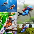 thumbnail image 6 of SLOCME 2-pack Floating Diver Resin Aquarium Ornaments – Adjustable Mini Fish Tank Decorations, 3.5 x 2.5 in, 6 of 6