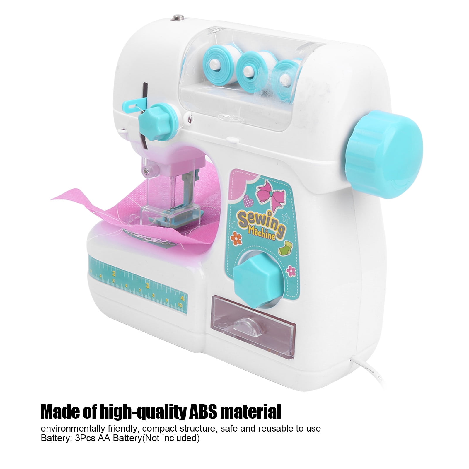 Mini Sewing Machine, Educational Electric Kids Sewing Kit, DIY Interesting for Kids Over 4 Years Old Boys and Girls Birthday Gifts