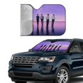 thumbnail image 4 of Windshield Sun Shade Foldable Car Front Window Sunshade For Car Suv Trucks Vans - Best Heat Shield Blocker Visor Cover Blocks Uv Rays And Keeps Your Vehicle Cool-Medium, 4 of 5