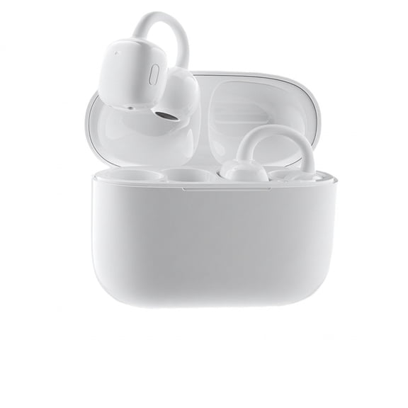 KSMOVIN White True Wireless Earbuds with Charging Case for Music and Calls