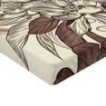 thumbnail image 2 of Ambesonne Hummingbirds Fitted Sheet, Bird Flowers Pattern, Queen Size, Ivory Brown, 2 of 3
