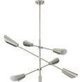 thumbnail image 5 of Progress Lighting P400380 Cornett 6 Light 45" Wide Sputnik Chandelier - Nickel, 5 of 13