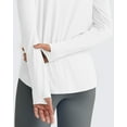 thumbnail image 4 of G4Free Lightbreeze Womens UPF 50+ Sun Shirts with Hoodie Long Sleeve Workout Tops Half Zip Rash Guard Hiking Fishing, 4 of 7