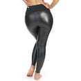 thumbnail image 2 of Spanx Womens Faux Leather Pull On Leggings, 2 of 5