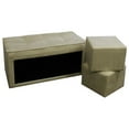 thumbnail image 2 of ORE International 16.5"H Storage Ottoman  2 Hidden Seating, 2 of 3