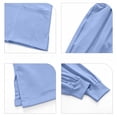 thumbnail image 4 of Scrubs for Women Set Stretch V-Neck Top & Jogger Pants with Drawstring Medical Nursing Uniforms Set with Pockets Light Blue XL, 4 of 6