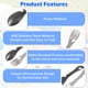 thumbnail image 5 of Monstrate Spork de acero inoxidable 4 piezas Spork de camping multifuncional resistente y duradero, 5 of 6