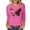 Rose, variante sur Fgnfyis T-Shirt de Sensibilisation au Cancer du Sein pour Femmes, Col en V, Manches Courtes, Confortable et Doux pour un Usage Quotidien, Rose TG