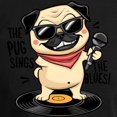 thumbnail image 3 of CafePress - The Pug Sings The Blues - Men's Long Sleeve Loose Fit Cotton Dark Pajama Set, 3 of 7