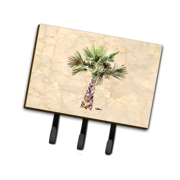 Carolines Treasures 8480TH68 Palm Tree Leash or Key Holder Triple Hook multicolor