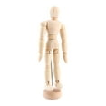 thumbnail image 1 of Art Class Wooden Figure Male Manikin Mannequin Wood Movable Model Display Crafts 5.5inch, 1 of 8