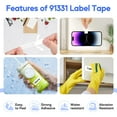 thumbnail image 5 of GREENCYCLE 1PK Compatible for DYMO LetraTag Refills 91331 12mm Black on White Plastic Label Maker Tape, 5 of 8